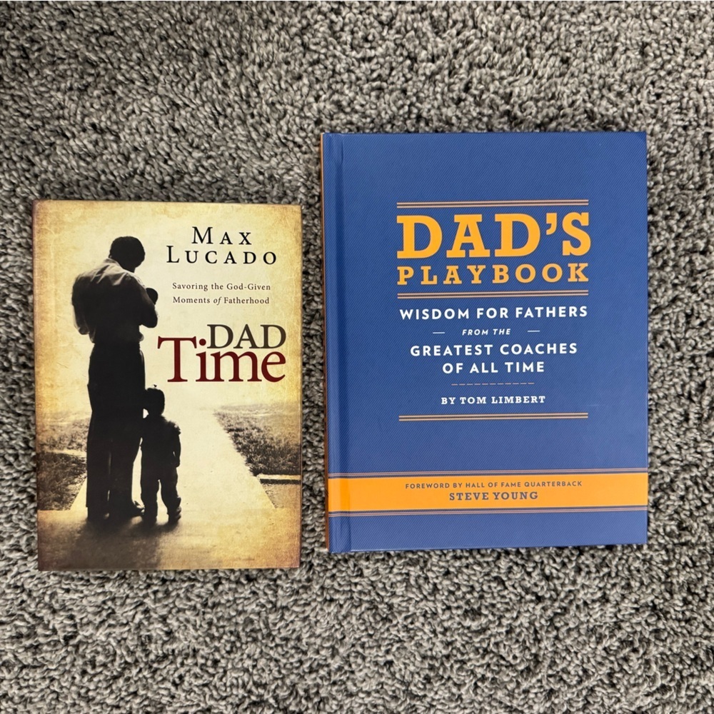 5/$25 bundle of 2 fatherhood books, Dad Time and Dad's Playbook - Picture 2 of 2